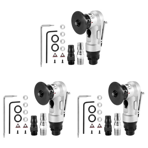 3X Manual Pneumatic Chamfering Machine, Linear Chamfering Tools, 45 Degree Metal Trimming Arc Corner Deburring Kit