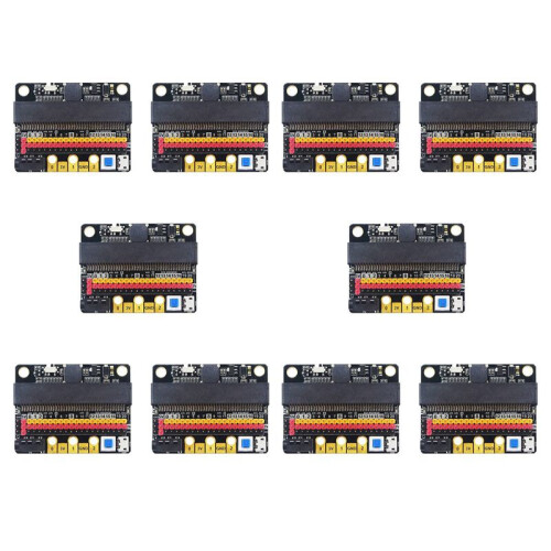 10X para Placa de ExpansãO Microbit IO BIT V2.0 Micro:Bit Placa Adaptadora Horizontal