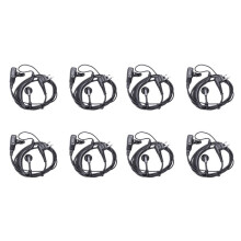 8X 2Pin Ptt Headphones Earpiece for Gp88 Gp68 Gp300 Gp88S Gp3688 Gp3188 Dep450 Ep450 Walkie Talkie