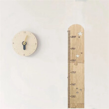 Children's Wooden Height Ruler Children's Room Patchwork Wooden Star Growth Measurement Ruler Height Ruler