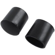 Rubber Caps 120-Piece Black Rubber Tube Ends 10mm Round