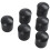 Rubber Caps 120-Piece Black Rubber Tube Ends 10mm Round 6