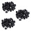 Rubber Caps 120-Piece Black Rubber Tube Ends 10mm Round 1