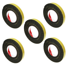 5X 5M Negro Cinta de Espuma Autoadhesiva de Un Solo Lado Celula Cerrada 20 mm Ancho X 3 mm Espesor