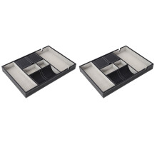 2X Valet Tray for Men, EDC Tray, Nightstand Organizer, Table Organizer, Charging Station, Catch All, Dresser Tray