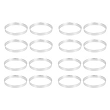 16 x Universal Aluminum Hub Centric Ring Wheel Spacer Set 74.1mm O/D 72.6mm I/D