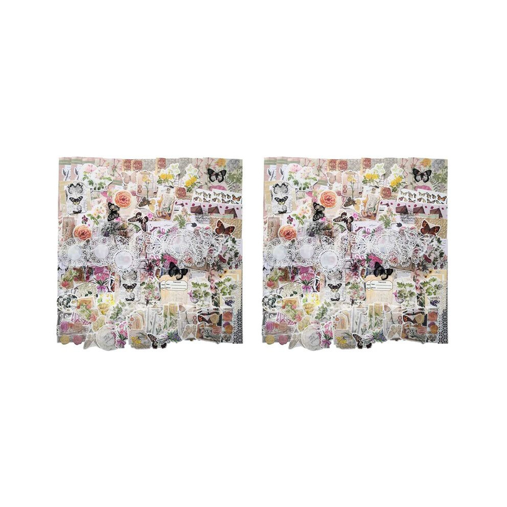 520Pc Vintage Scrapbook Supplies Aesthetic Scrapbook Stickers For Journaling,Gift Wrapping Cottage Decor Collage B 6031337444131