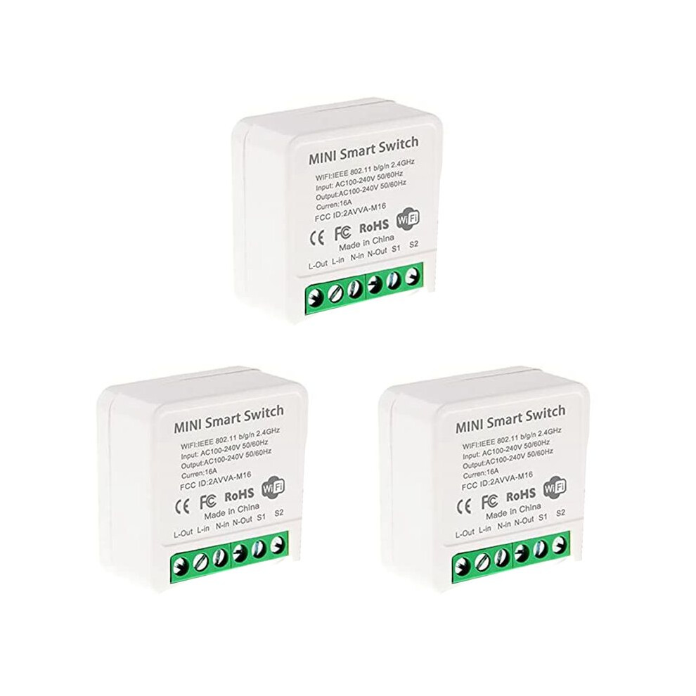 3X Wifi Relay Diy Timer Module Life/Tuya Application, Wireless Remote Control Light 4713898394422
