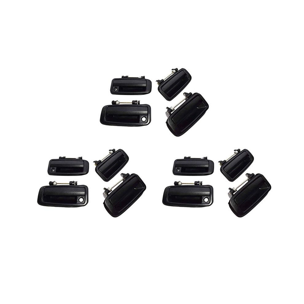 12 Pcs(Front Rear Left Right)Outside Outer Exterior Door Handle For 1988-1992 69210-12110 69220-12110 4713070232337