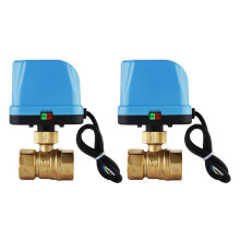 2X 2-Way Zone Valve Two-Way Valve Motor Valve Electric Electric Valve Reversing Valve 220V DN20 (G3 / 4 Inch)