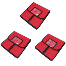 3X Pizza Isolée Sac de Livraison de Nourriture Professionnelle Grand Sac de Livraison de Pizza Boîte