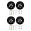 4 Set Luggage Suitcase Replacement Wheels OD 80mm 1