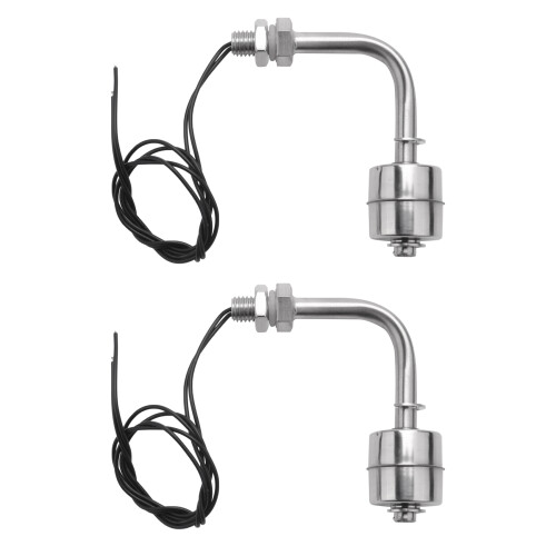 2X Liquid Water Level Stainless Steel Right Angle Floating  for Aquarium