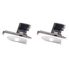 2X 100/1000M/2.5G RJ45 Adaptateur RéSeau RJ45 RTL8125BG Chipset PCIe PCI Express Carte RéSeau Lan