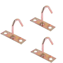 3X Fan Fixture Metal J Shaped Ceiling Mount Hook Hanger 80mm Height