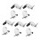 10Pcs New Sets Toilet  Screws Top Fix Hinge Pack Repair Tool Replacement 1