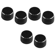 6Pcs Steel Dial Lamp Cover for Fortwo 451 2009-2014 Car Wiper Gear Cap Decorative Car Styling Black