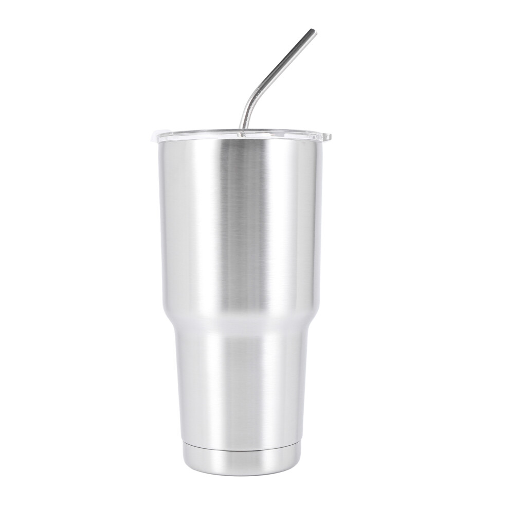 Semoic 4X Tumbler Cup With Lid Straw 30 Oz Double Wall Vacuum Flask Insulated Beer Cup Drinking Thermoses Coffee