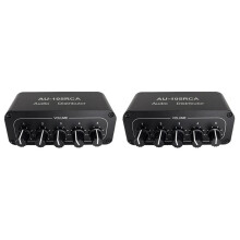 2X 5CH Audio Distributeur Stereo Audio Mixer 1 Ingang 5 Uitgang RCA Splitter voor Eindversterker Actieve Audio