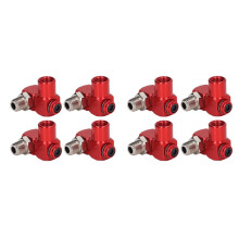 8Pc 360 Degree Swivel Air Hose Connector 1/4In NPT Industrial Air Fittings Pneumatic Tool Adapter Air Hose Joint Coupler
