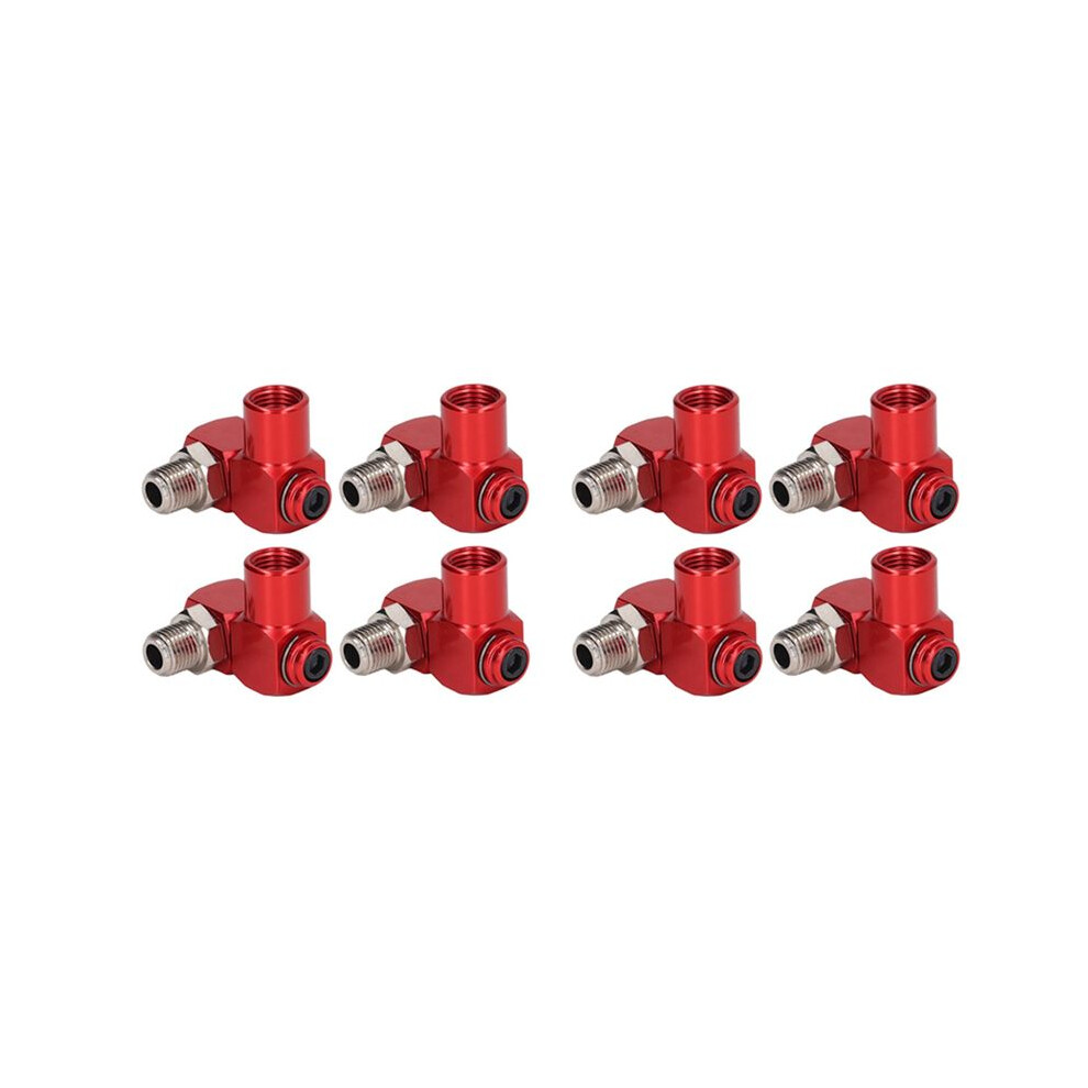 8Pc 360 Degree Swivel Air Hose Connector 1/4In Npt Industrial Air Fittings Pneumatic Tool Adapter Air Hose Joint Coupler 6033720991963