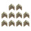Metal Shelf Support 90 Degree Right Angle Bracket 120Pcs Brass Tone 1