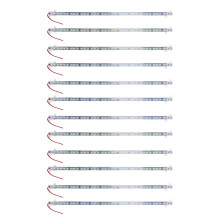 12X 50CM 12V 36 LED 5630 SMD Hard Strip Light Aluminum Shell with End Cap White
