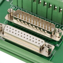 3X DB25 DIN Module D'Interface de Montage Sur Rail Connecteur Mâle / Femelle