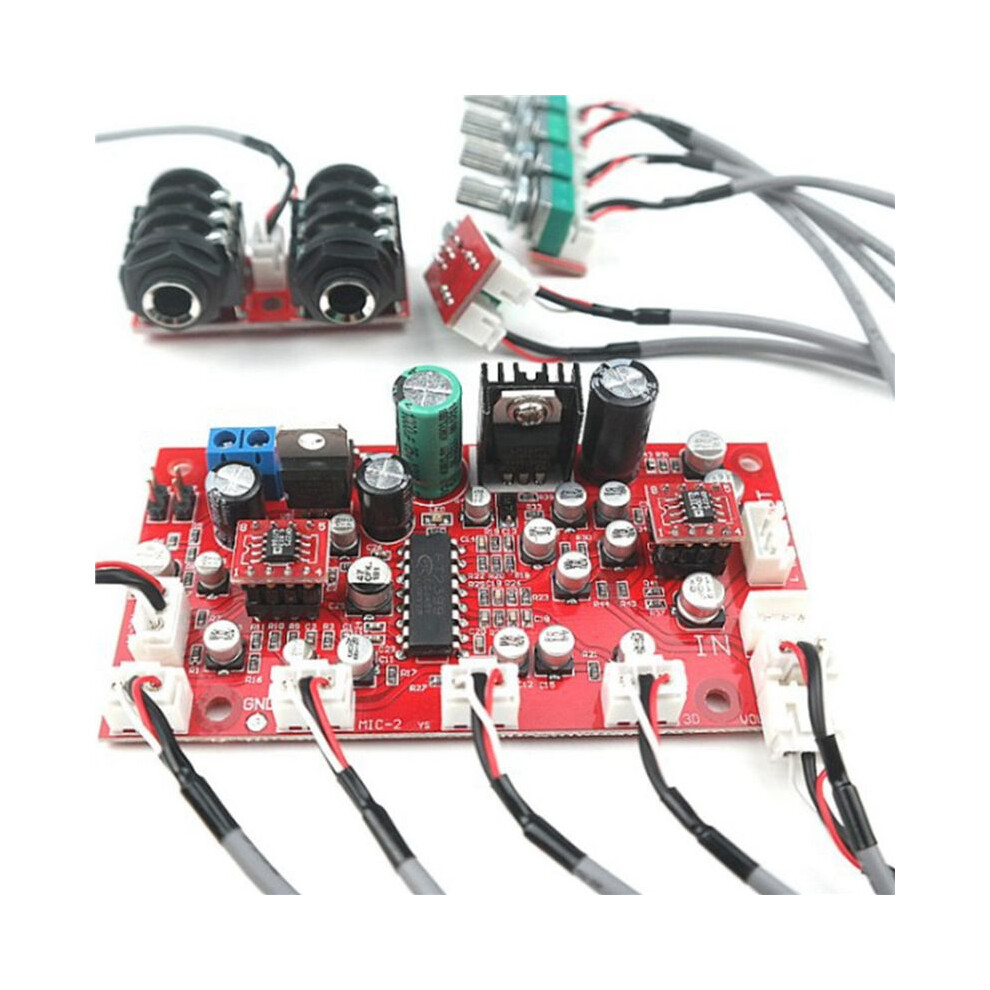 3X 12V 24V Pt2399 Digital Microphone Audio Amplifier Board Karaoke Plate Reverb Preamplifier Reverberator Op275 4712061988970
