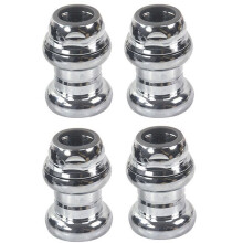 4 Stücke 22,2 mm Fahrrad Headset 1 Zoll Renn Rad Headset mit Festem Gang und Festem Gang Renn Rad Aluminium Headset Aus Aluminium Legierung, Silber