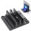 Vertical Laptop Stand Adjustable Width 6in1 Organizer SpaceSaving Dock for MacBook Tablet Black 1