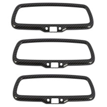 3X for  Giulia Stelvio 2016-2018 Interior Rearview Mirror Frame Trim Interior Mirrors Baby Mirrors Frame Trim