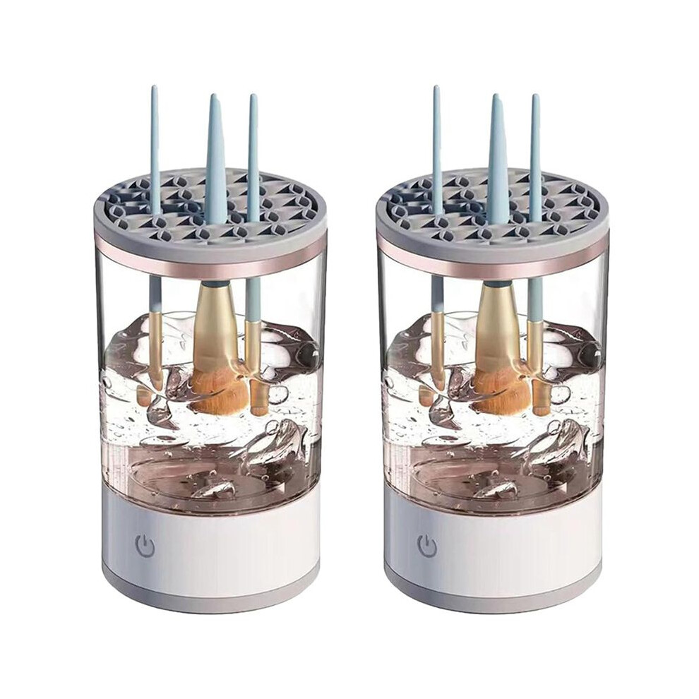 2X Cosmetic Brush Cleaner, Makeup Brush Cleaner, Electric Automatic  Makeup Brush Cleaner