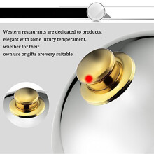 2X 12 Inch Stainless Steel Cheese Melting Dome and Steaming Cover,Polished Steak Cover,Cloche Serving Dish Food Cover
