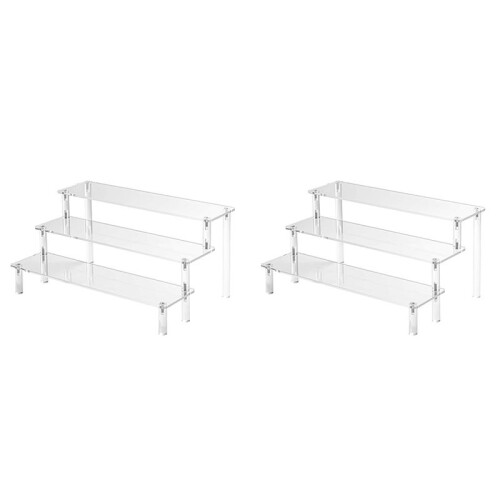 2X Acrylic Lifting Display Stand 3-Layer Perfume Tissue Display Stand Character Model Display Stand Dessert Rack