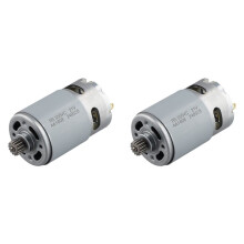 2X 21 V RS550 Gleichstrommotor, 14 Zähne, 9,5 mm Zahnrad für -Kettensäge, Elektromotor, Motorbohrmaschine, Wiederaufladbares