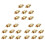 24Pcs Socket Cover Cap Gold Plated RCA Cap Plug Short-Circuit Socket Phono Connector Shielding RCA Shielding Plug 1
