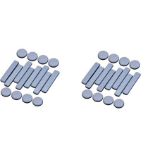 32 Pcs Furniture Glides PTFE Sliders Self-Adhesive Furniture Glides Set Round Square for Furniture Easy Movers