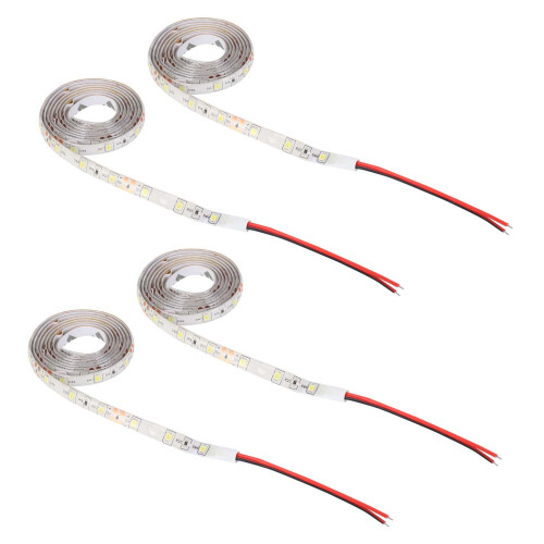 4X 60-3528 SMD Waterproof LED Light Strip DC12V (White)1M 1