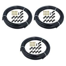 3X 1/4 Inch Slip-Lock Misting Nozzles Kit Fog Nozzles for Patio Misting System Outdoor Cooling System Water