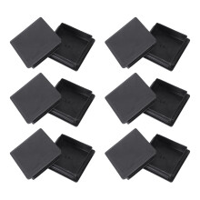 80mm x 80mm Vierkantplastikkappen Rohrrohreinsätze Endstopfen 12 Stück