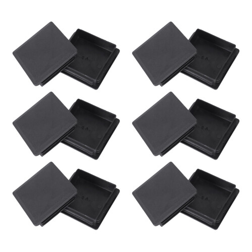 80mm x 80mm Square Plastic Caps Pipe Tube Inserts End Plug 12 Pieces 1