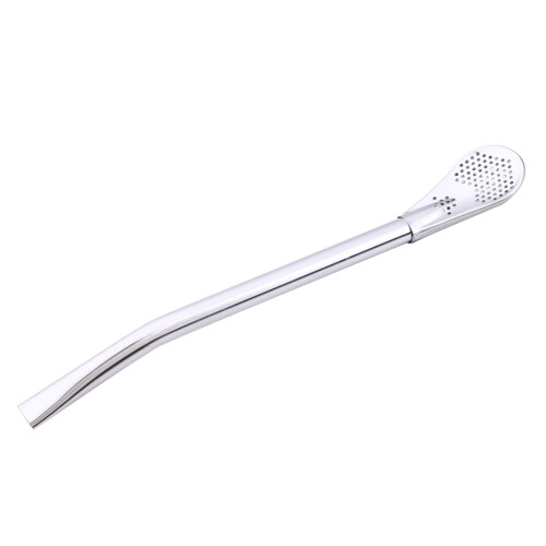 2X Stainless Steel Drinking Straw Filter Handmade Herb Mate Tea Light Bulb Gourd Washable Practical Tea Tools 1