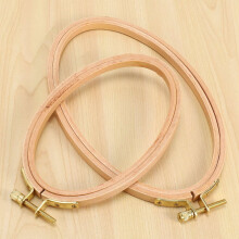 4 Pieces Oval Embroidery Hoops Include 1 Piece 8.3 x 5.4 Inch and 1 Piece 6.3 x 4.1 Inch Stitch Hoops Ring