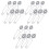 18Pcs Tea Infuser Loose Leaf Tea Snap  Tea Strainer Spoon Stainless Steel Tea Filter Steeper with Handle 1