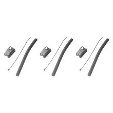 3X Robuster Nylon Ersatz Kiteboard Kitesurf Kite Einpumpen Ventil Schlauch Klemmen Zahn Rad Satz
