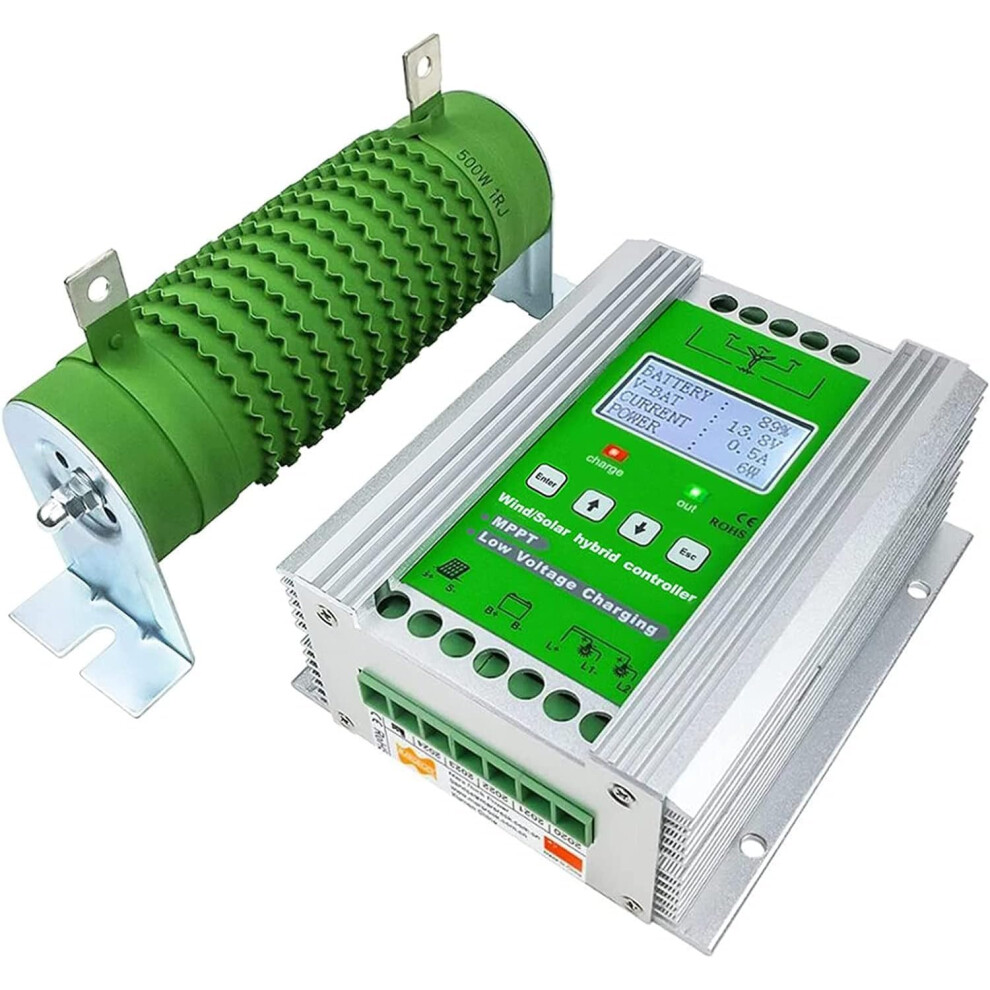 3000W Wind Solar Hybrid Mppt Charge Controller 12V Off Grid Regulator With Lcd And Dump Load 9092120846461