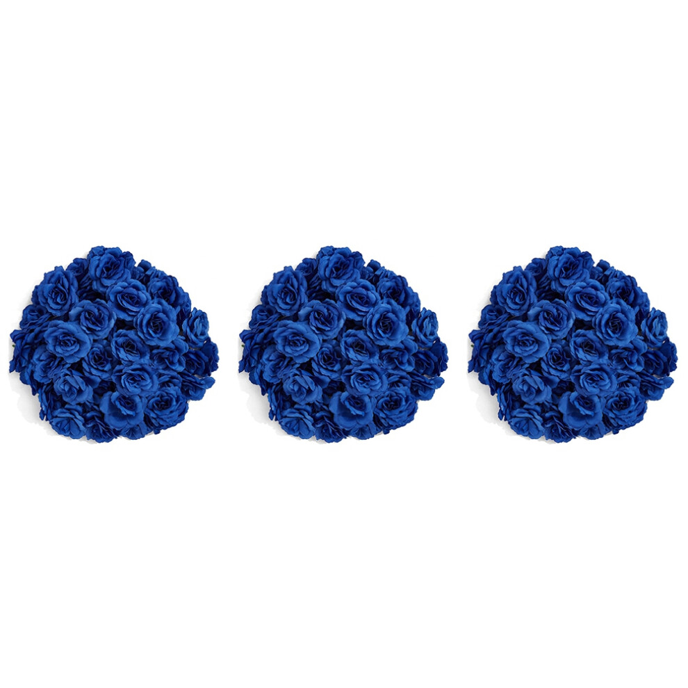 Semoic Artificial Flowers Silk Rose Flower Heads,150Pcs For Hat Clothes Album Decoration, Wedding Decoration (Dark )