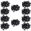 Rubber Caps 400-Piece Black Rubber Tube Ends 10mm Round 2
