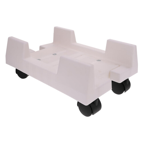 CPU Stand with Wheels Adjustable Computer Tower Holder Rolling Mobility Plastic Base for Home Office